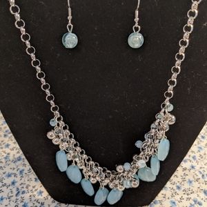 Necklace and earrings